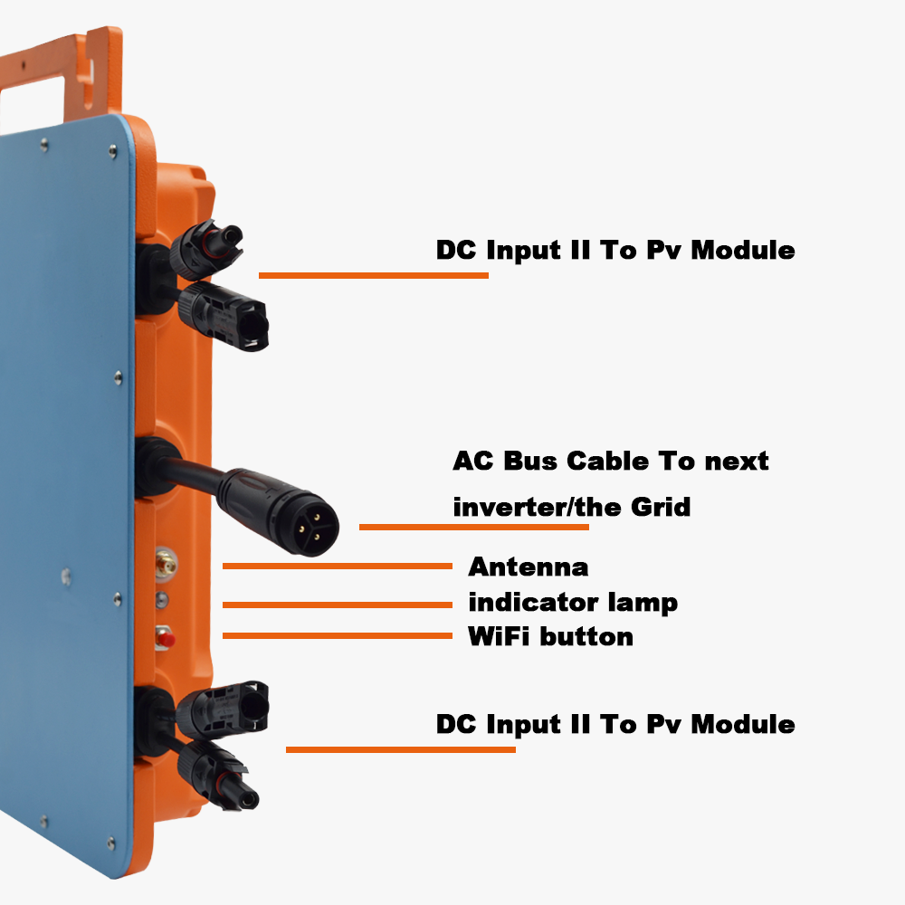 Zwarte GT Die Cast Aluminium 1 - Micro Inverter 1400W Solar Grid Tie recensie en prijs