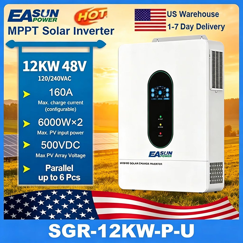 EASUN POWER 120V/110V 12KW hyb - Grid Tie Inverter Limiter 2000W recensie en prijs