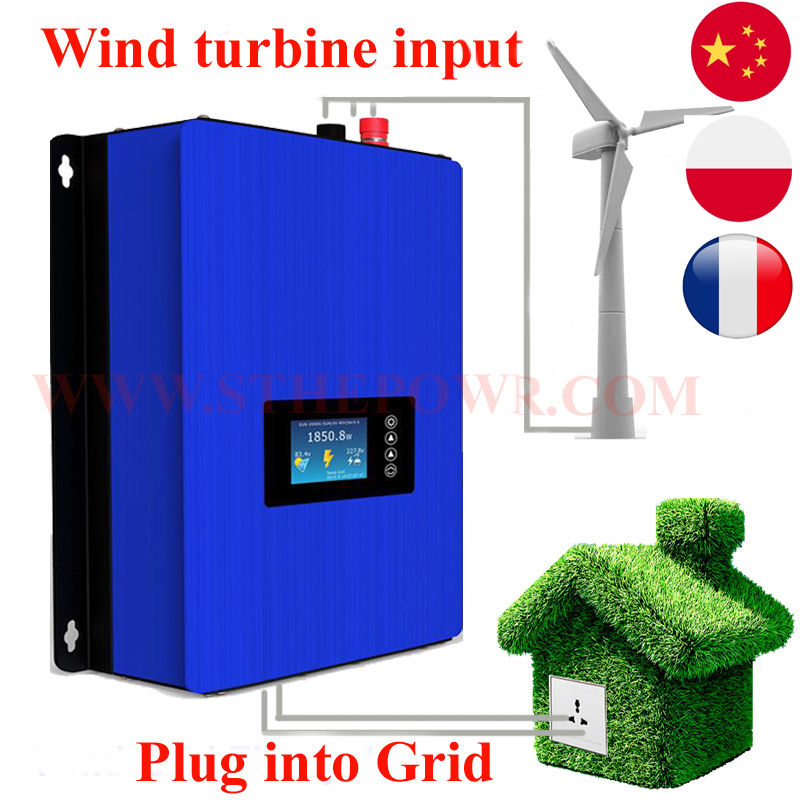 2000 W 1000 W Windenergie Grid - Grid Tie Inverter Limiter 2000W recensie en prijs