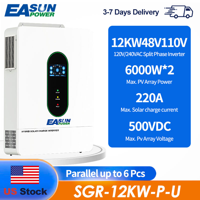 EASUN US 12KW 12000W Split-Pha - Grid Tie Inverter Limiter 2000W recensie en prijs