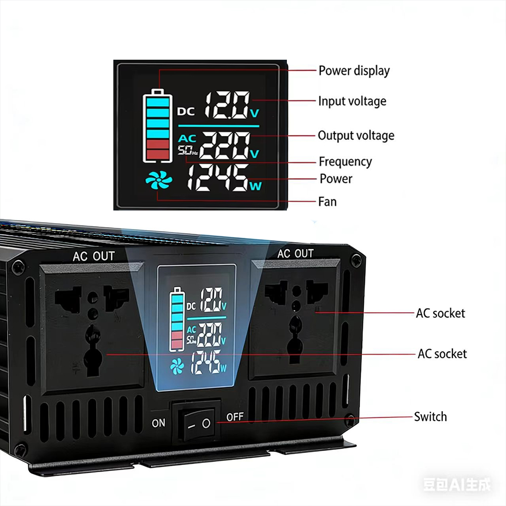 Zuivere Sinus Inverter DC 12V/ - Pure Sine Wave Inverter 5000W 48V 220V recensie en prijs